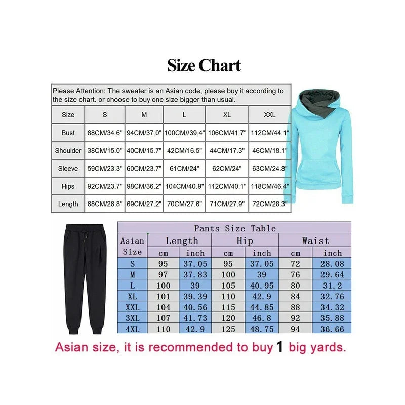 2024 Womens Tracksuit Hoodies+Jogger Pants 2-Piece Set Casual Sweatshirt High Quality Ladies Sports Clothes Hot sales Outfit